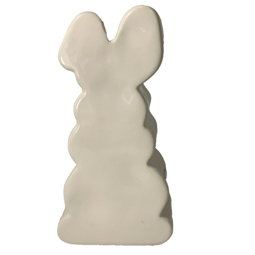 Rae Dunn Happy Easter Bunny Rabbit Figurine Sign Artisan Collection By Magenta - Picture 7 of 12